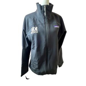 Patagonia Worn Wear Women’s Soft Shell Black Jacket With Logo Size Small